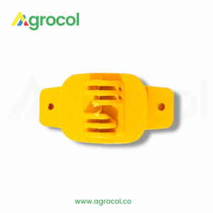 Aislador cerca viva tipo w amarillo X 50 Unidades