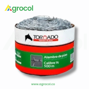Alambre de púas calibre 14 X 500 mts