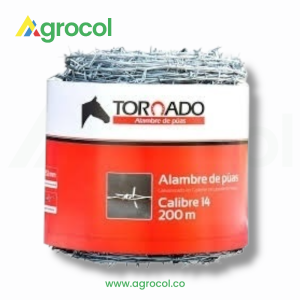 Alambre de púas calibre 14 X 200 mts