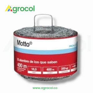 Alambre de púas calibre 16.5 X 400 mts