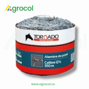Alambre de púas calibre 12.5 X 350 mts