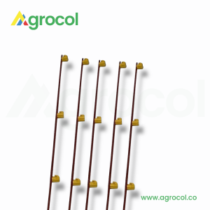 Varilla cerca móvil X 1.5 mts con aislador