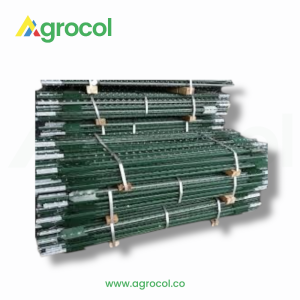 Poste de acero 1.85 mts X 5 und